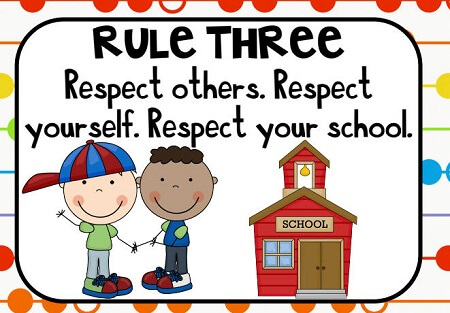 Resimli İngilizce Sınıf Kuralları (Classroom Rules)