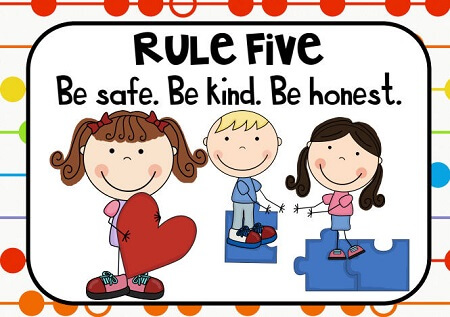 Resimli İngilizce Sınıf Kuralları (Classroom Rules)