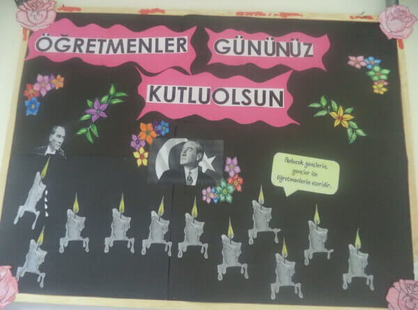 24 Kasım Öğretmenler Günü Pano Çalışmaları