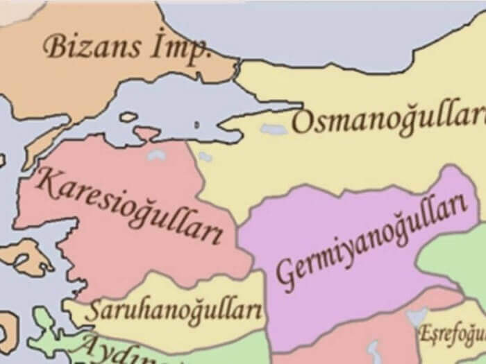 Karesioğulları Beyliği Haritası