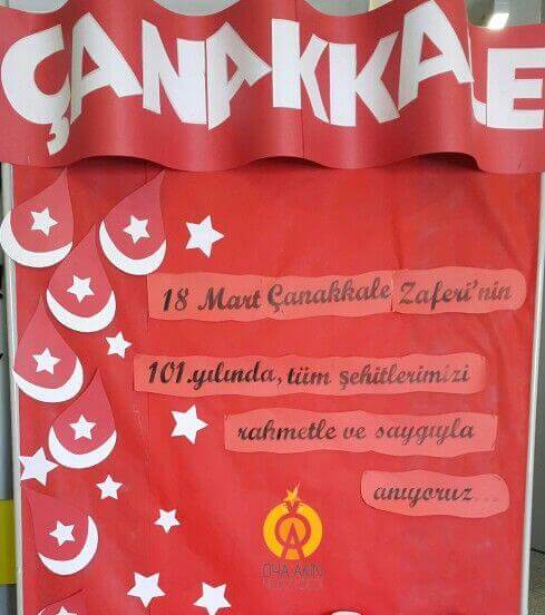 18 Mart Çanakkale Zaferi Pano Çalışmaları