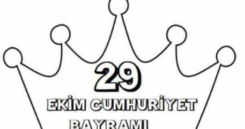 29 Ekim Cumhuriyet Bayramı Boyama Sayfaları