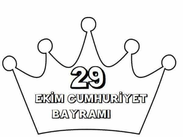 29 Ekim Cumhuriyet Bayramı Boyama Sayfaları