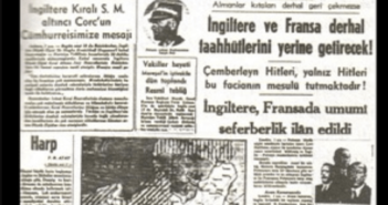 İkinci Dünya Savaşının başlamasını bildiren Ulus Gazetesi