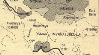 1870 Berlin Antlaşmasına göre Osmanlı Devletinin batı topraklarında ortaya çıkan siyasi tablo